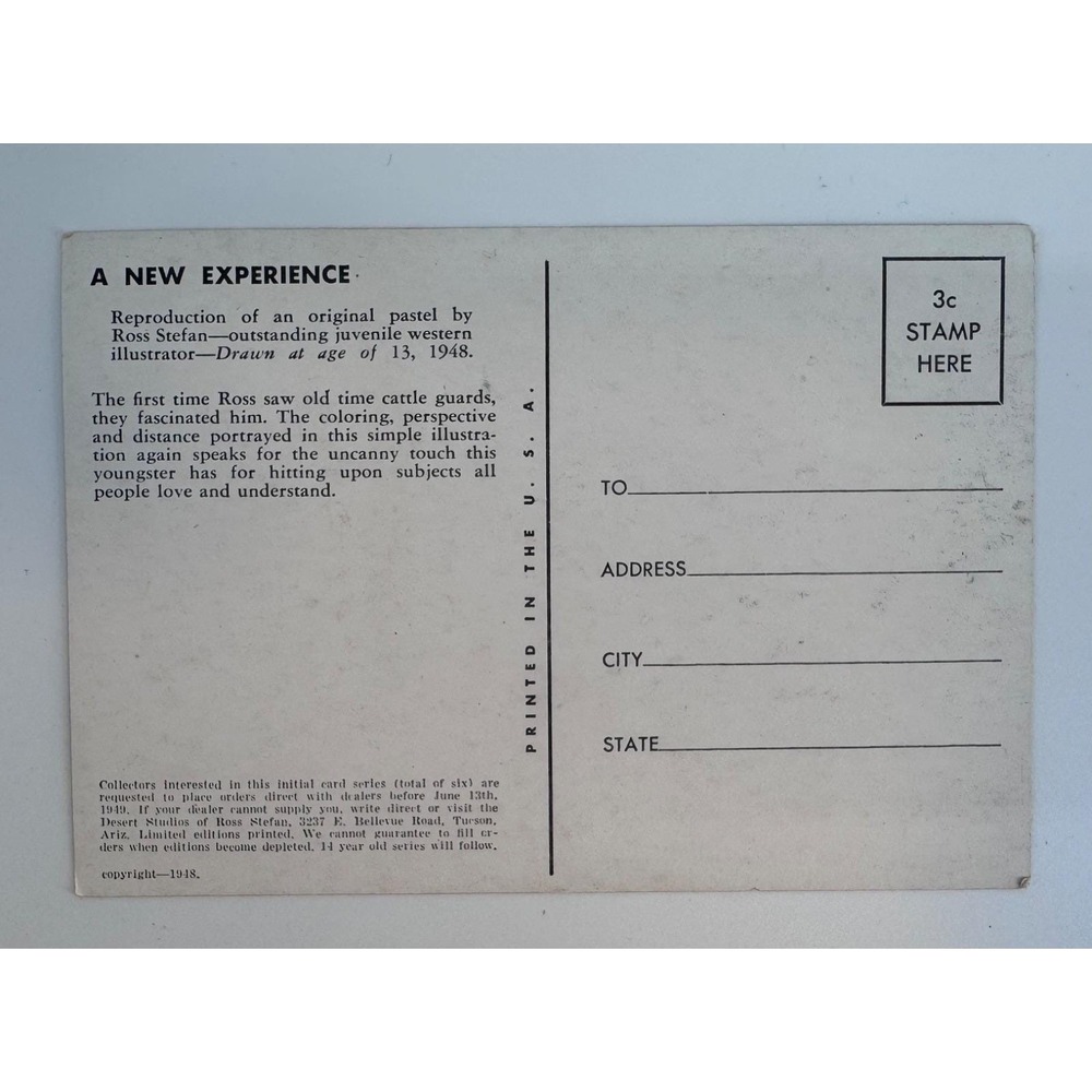 Lot 3 Ross Stefan 1948 Uncirculated Postcards A New Experience Good Scout Attack - Picture 10 of 15